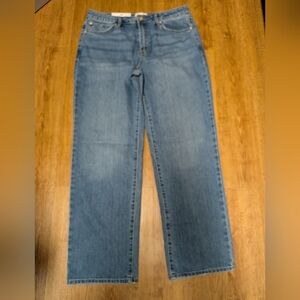 Seven7 Loose Straight Jeans Womens Size 10 High Rise Light Wash NWT